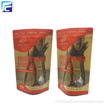 Customized Design Waterproof Kraft Paper Powder Bag